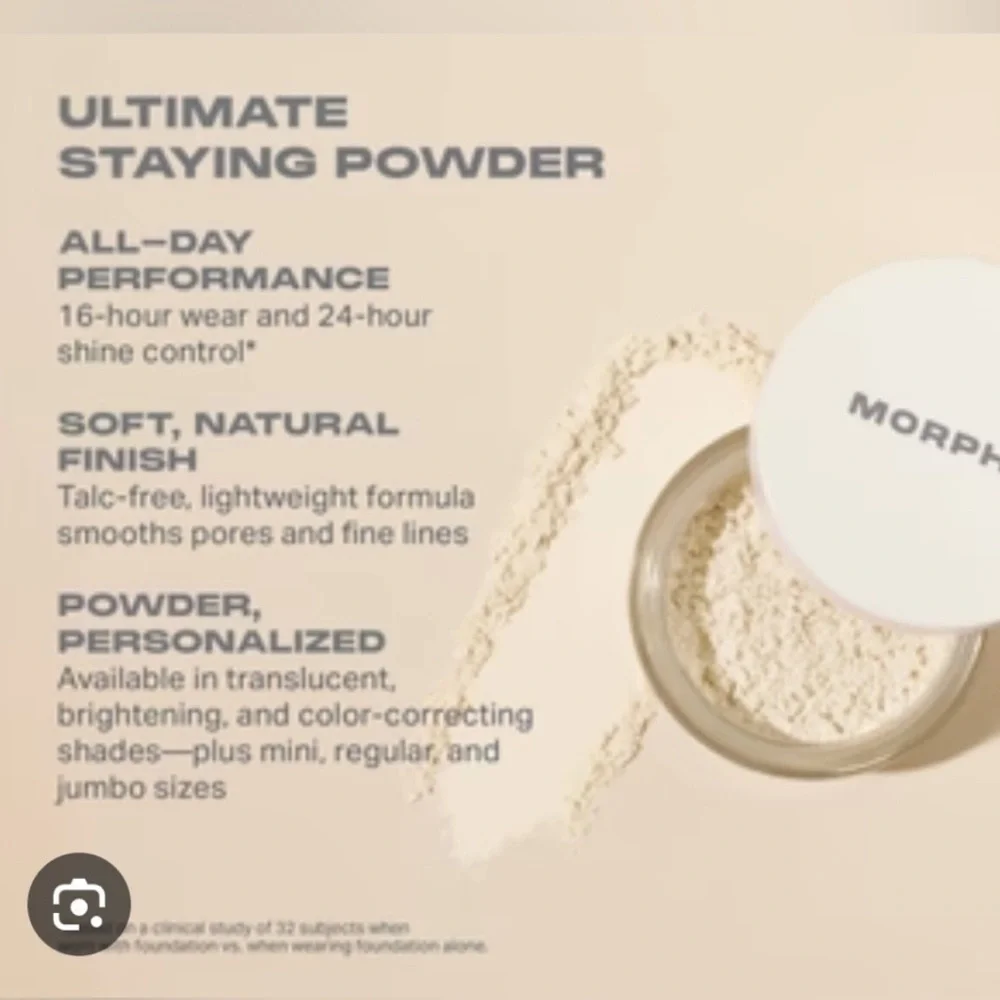 MORPHE Bake & Set 16 Hour Setting Powder in Translucent Size:9 g/0.31oz NWT